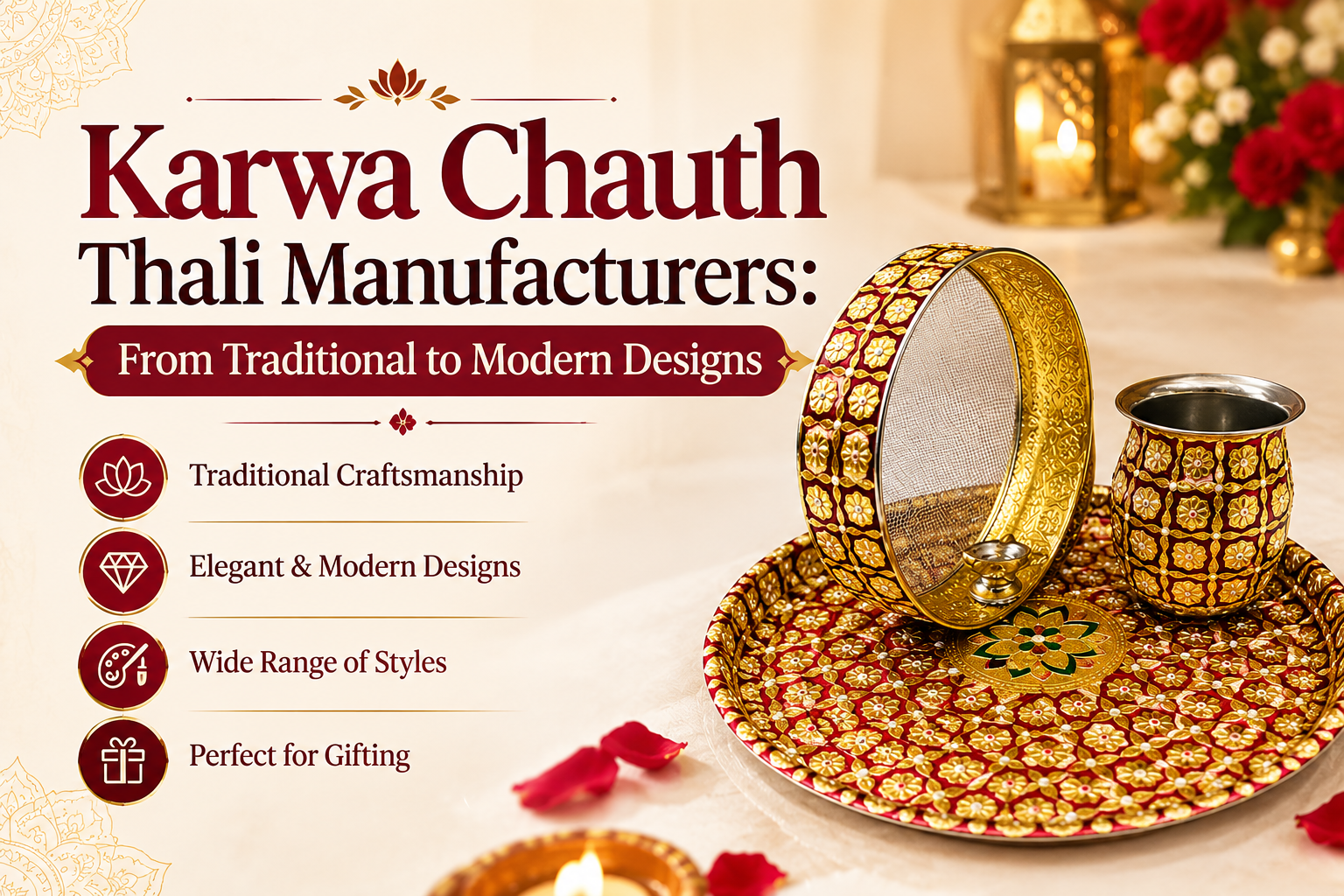 Karwa Chauth Thali Manufacturers: From Traditional to Modern Designs